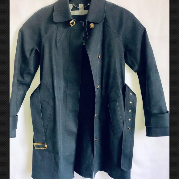 Talbots Women's Black Trench Jacket Cotton Size 4 - Picture 2 of 7